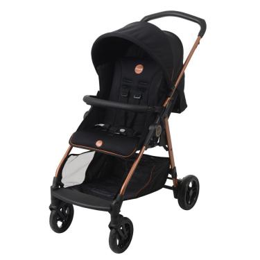 Imagem de Carrinho de Bebê para Passeio Lui Dobrável de 0 Até 15kg Preto e Cobre Burigotto