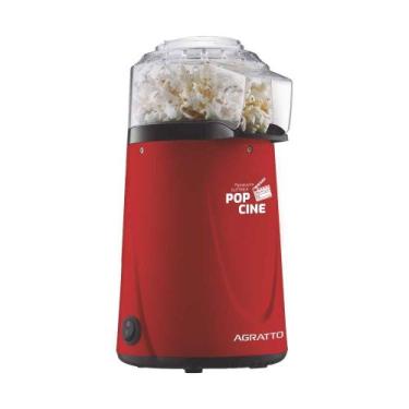 Imagem de Pipoqueira Agratto Pop Cine Pp01 1200w C/Dosador 9393, Vermelho, 110V