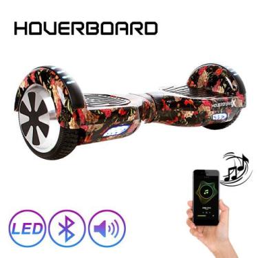 Imagem de Hoverboard 6,5 Polegada Caveira Mexicanas Flores Hoverboard