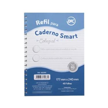 Imagem de Refil Caderno Smart Colegial com 48 Folhas DAC - Branco