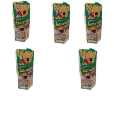 Imagem de Kit 5 Biscoitos Koala Recheio Chocolate Importado Japonês - Lotte