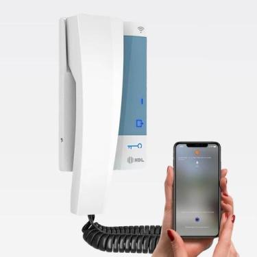 Imagem de Interfone Wifi Hdl Monofone Connect App Atende No Celular Cor Branco B