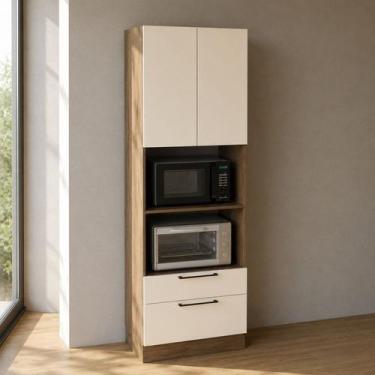 Imagem de Torre Quente 70cm 2 Portas 2 Gavetas Cozinha Lisboa - Herval