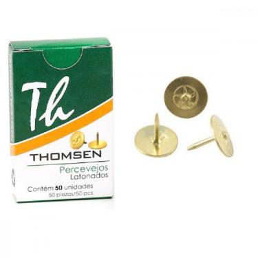 Imagem de Percevejo Thomsen Latonado Caixa Com 50 Pecas Pl-004