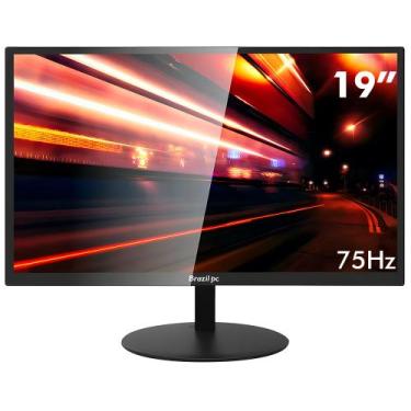 Imagem de Monitor LED 19 Brasil PC 75hz BPC-19WE02-B Slim-Preto - Brazil PC