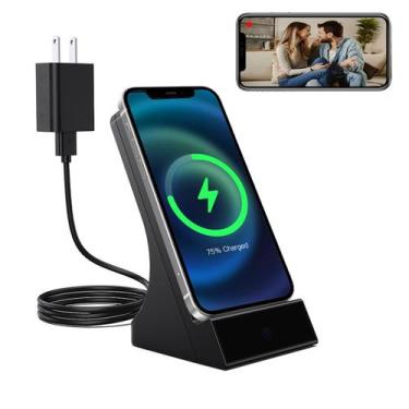 Imagem de Carregador de Celular LIZVIE Sem Fio 5W com Câmera Oculta 1080P