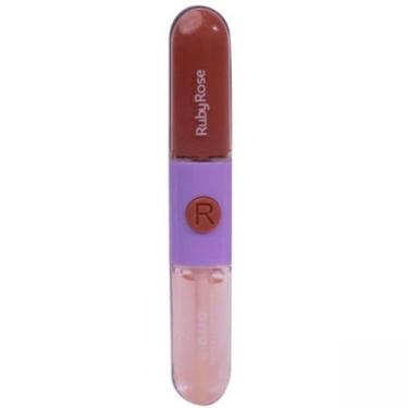 Imagem de Batom E Gloss Liquido Duo Rubyrose - LD08 - LD08 - Ruby Rose, LD08, LD