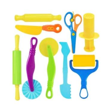 Imagem de Kit De Modelagem De Massa De Argila Para Crianças Com Cortadores De An