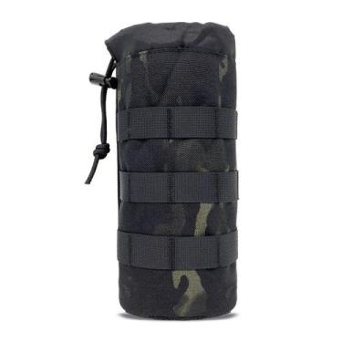 Imagem de Bolsa Tática Camuflada Molle Para Garrafa De Água Para Caça, Camping E