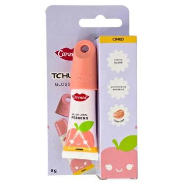 Imagem de Gloss Labial Pêssego Tchurma Com Cor Carmed Cimed 5g