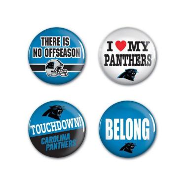 Imagem de 4 Bottons Pins Carolina Panthers NFL-Unissex
