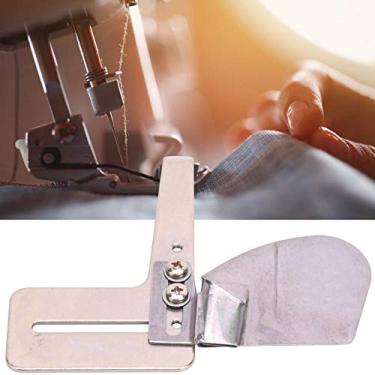 Imagem de AMONIDA Bainha de máquina de costura de tamanho compacto, máquina de costura de materiais, máquina de costura plana durável para escritório, saias escolares de seda para algodão doméstico (3/8)