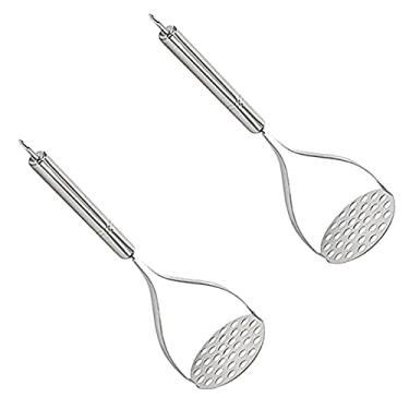 Imagem de 2 Amassador Espremedor De Batatas Purê Inox Cabo Reforçado