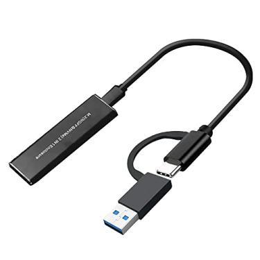 Imagem de Caixa externa USB 3.1 Tipo C SSD Liga de alumínio M.2 Adaptador de gabinete móvel de disco de estado sólido NVME/NGFF
