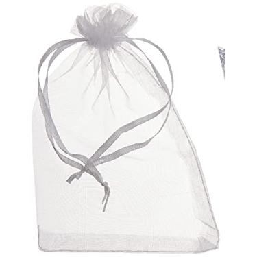 Imagem de Gala Saco de Tecido de Organza Pacote de 10 Unidades, Branco, 10 x 15 cm