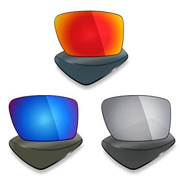 Imagem de 3 pares de lentes polarizadas de substituição da Mryok para óculos de sol Oakley Eyepatch 2 – Opções
