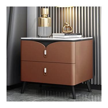 Imagem de jinyi2016SHOP Mesinhas de cabeceira de ardósia pequena mesa de cabeceira quarto mesa de cabeceira textura durável artesanato mesa de cabeceira mesa de cabeceira para quarto (comprimento: 50 cm, estilo: 03)