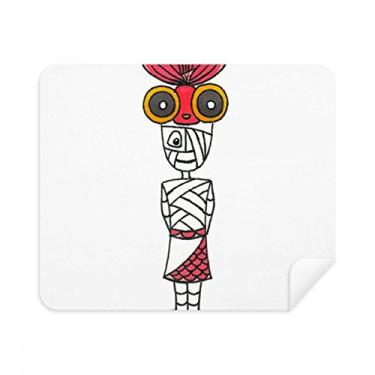 Imagem de Egypt Mummy Horus Chapéu de peixe dourado Limpador de tela 2 peças Tecido de camurça