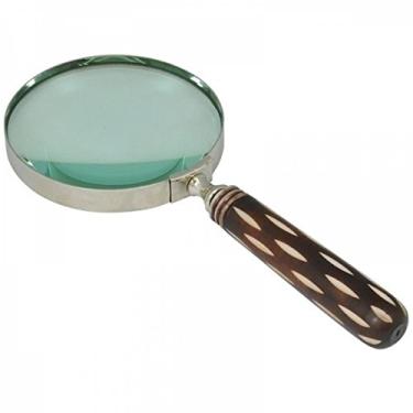 Imagem de LUPA DE AUMENTO LUXO INDIANA PRETO E BRANCO 10CM PMI0006