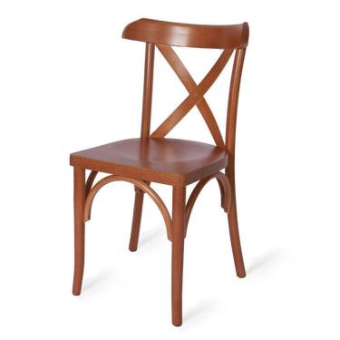 Imagem de Cadeira de Madeira Madrid Imbuia Verniz