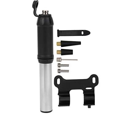 Imagem de Mini bomba de bicicleta, bomba de bicicleta leve forte e durável para pneus de bicicleta basquete, anel de natação para a maioria das pessoas