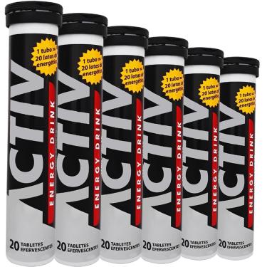 Imagem de Kit 6 Activ Energy Drink Eurovit 20 Tabletes