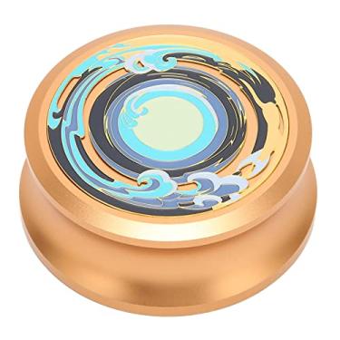 Imagem de Estabilizador de disco HiFi LP, estabilizador de peso de disco, estabilizador de disco de vinil profissional com almofada inferior de silicone para toca-discos LP, amortecimento de vibração (ouro)