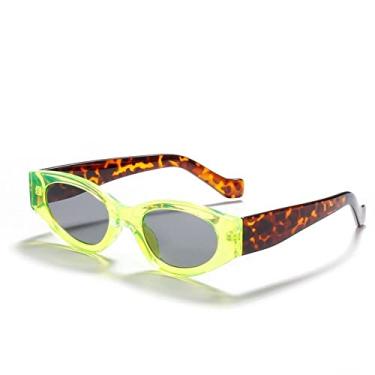 Imagem de Óculos de sol femininos super elegantes olho de gato moda luxo moldura pequena retangular óculos de sol retrô tons de damasco para mulheres, 2, china