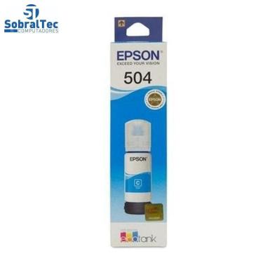 Imagem de Refil Tinta Epson T504 Ciano