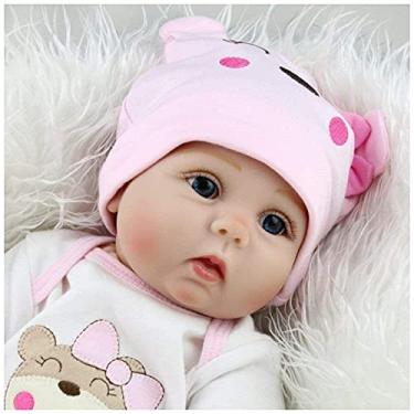 Imagem de Boneca Baby Reborn – Bebês de silicone de 55,88 cm, Bonecas de verdade que parecem meninas recém-nascidas de verdade – O melhor presente para o acompanhamento