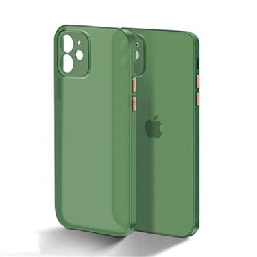 Imagem de Capa macia de silicone translúcido ultrafino de luxo para iPhone 13 11 12 Mini Pro XS Max X XR 7 8 Plus SE2020 Capa fosca à prova de choque, DRAK GREEN, para iPone SE 2020