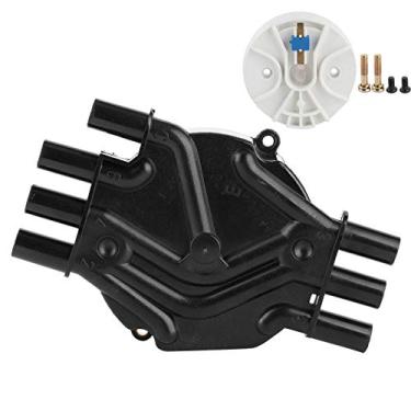 Imagem de aqxreight - Kit de rotor de tampa de distribuidor de ignição universal preto serve para vem com parafusos OE:10452458