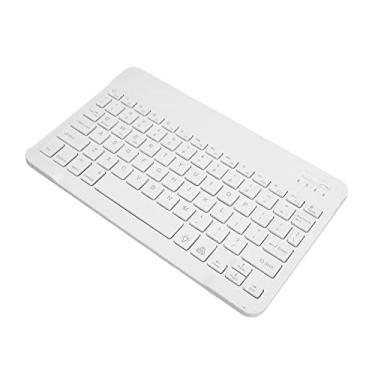 Imagem de Teclado PC, Teclado BT Material ABS Função Auto Sleep para Tablets (Branco)