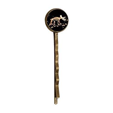 Imagem de Bones Bone Miniatura Dinossauro Retrô Metal Cabelos Grampo de Cabelo