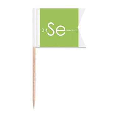 Imagem de Elementos Químicos Mesa Period Chalcogens Element Selênio Ser Palito de Dente, Marcação de Rotulagem para Bolo de Festa Prato de Queijo