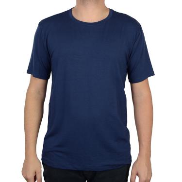 Imagem de Camiseta Masculina básico.com Tech Modal Azul Marinho - 1021