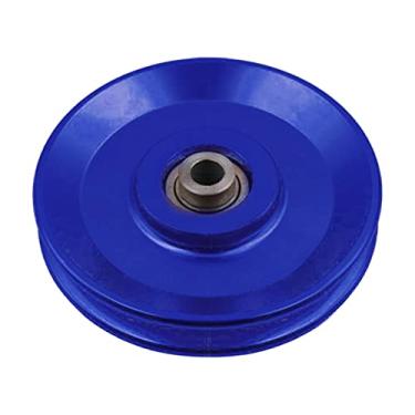 Imagem de Deevoka Roda de Rolamento de Liga de Alumínio Universal Equipamento para Academia, Azul, 110mm