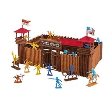 Imagem de Far West Forte Apache Batalha Junior Figuras Coloridas Gulliver