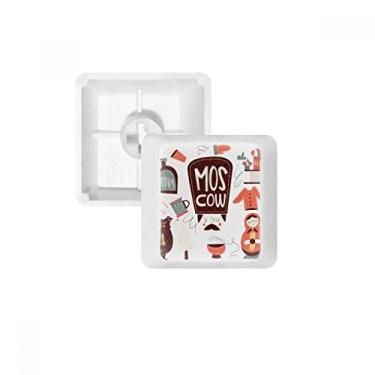 Imagem de Brown Bear Matreshkas Russia Culture Keycap Kit de atualização para jogos PBT