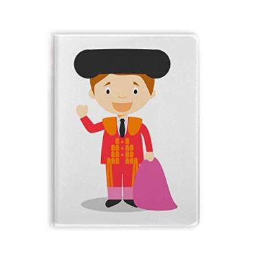 Imagem de Diário de capa macia para caderno de desenho Torero vermelho roxo