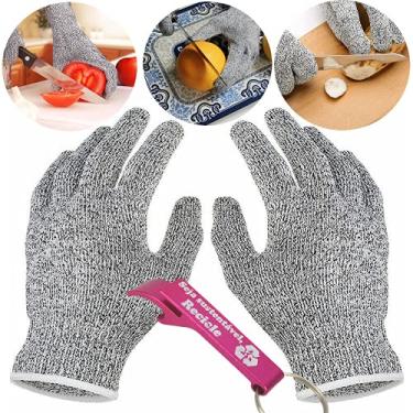 Imagem de Luva Anti-Corte para Cozinha Mecânico Nível 5 + Chaveiro CBRN07141 Commerce Brasil