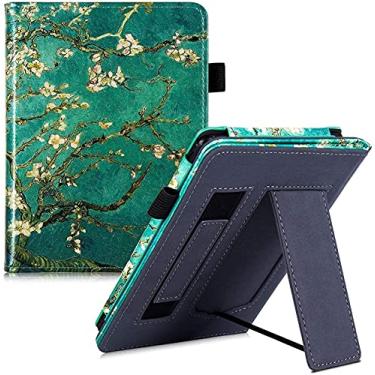 Imagem de CCOO Capa para Kindle 10ª geração lançado em 2019 – Capa protetora premium com compartimento para cartão e alça de mão, suporte dobrável, fecho magnético, hibernar/despertar automático, adequado para o modelo J9G29R