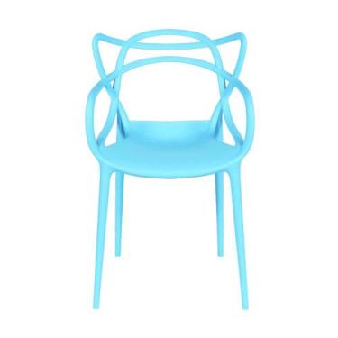 Imagem de Cadeira  Empilhavel Allegra Solna Polipropileno Azul - Or Design
