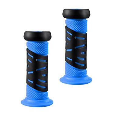 Imagem de Generic Punhos de alça de bicicleta para crianças, punhos de bicicleta de antiderrapantes, duráveis, macios e leves, punhos de guidão de bicicleta, Azul