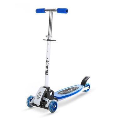 Imagem de Patinete Infantil 3 Rodas Com Base Scooter Flexível Azul - Mega Compra
