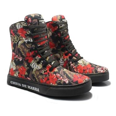 Imagem de Botinha Fitness Tênis Feminino Cano Alto Bota de Academia Crossfit Treino Musculação Dança