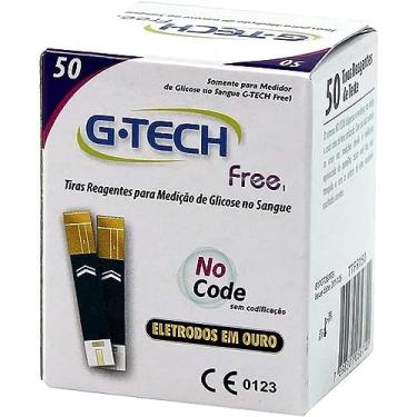Imagem de Tiras De Glicemia G-tech Free Com 50 Unidades Medir Diabetes