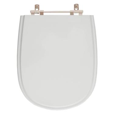 Imagem de Assento Sanitário Tampa de Vaso Madeira MDF Laqueado Paris para bacia Ideal Standard