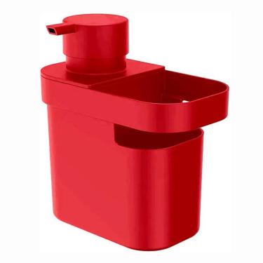 Imagem de Dispenser de Detergente e Organizador Trium 650ml Vermelho - DT550 - Ou