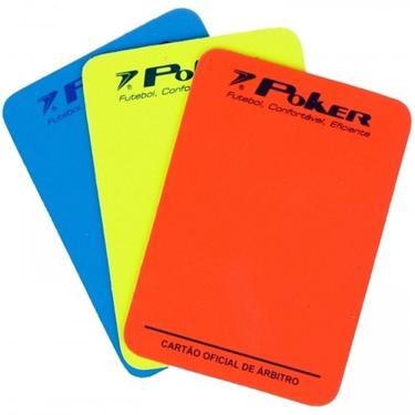 Imagem de Kit De Cartões Para Juiz De Futsal Poker
